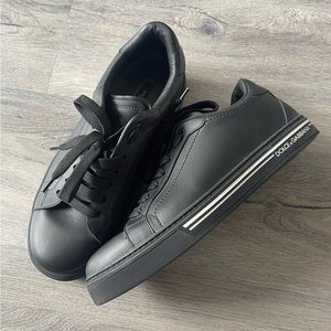 Dolce & Gabbana Roma Leather Low Top Sneakers